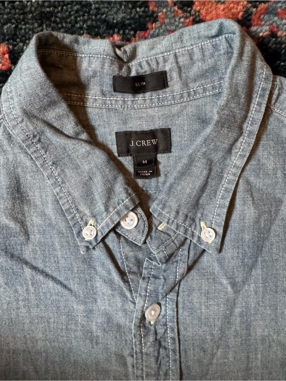 J.Crew Slim Fit Chambray Button-Down Shirt